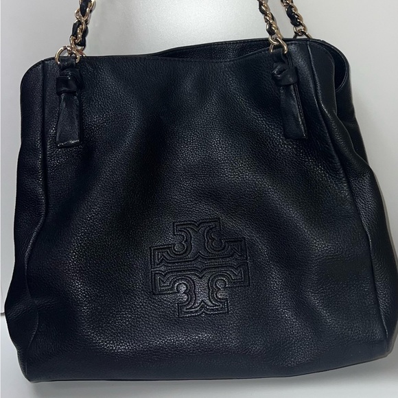 *Tory Burch- Black Tory Burch Large Harper Tote - Picture 3 of 12